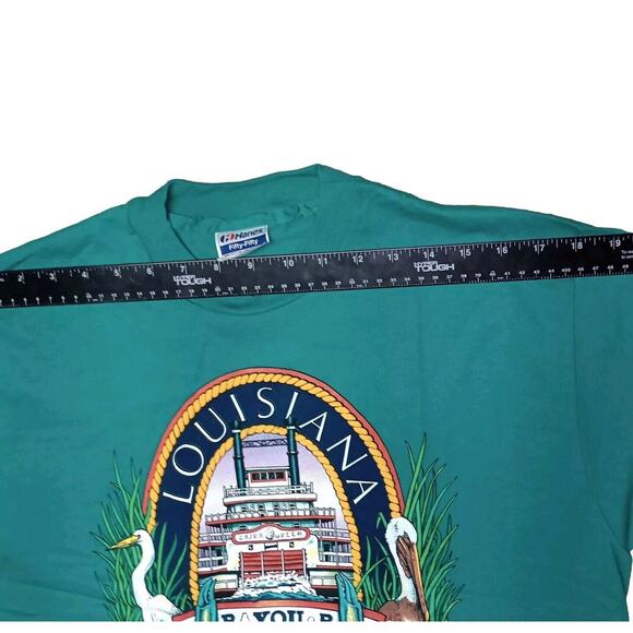 Louisiana Bayou Country TShirt Large Hanes Fifty-Fifty Tag Single Stitch USA - Picture 7 of 8